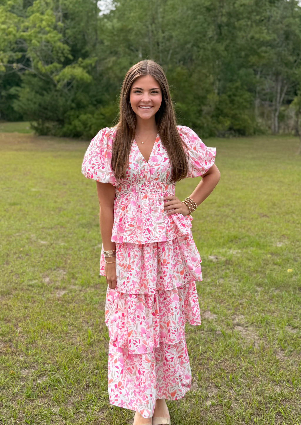 Floral Ruffled Dress