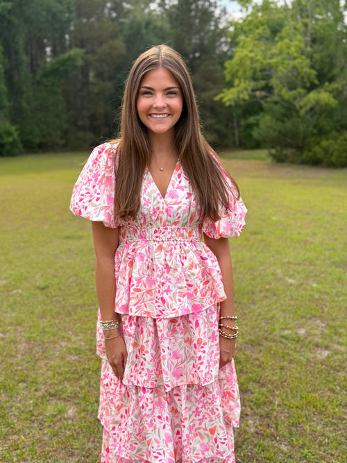Floral Ruffled Dress