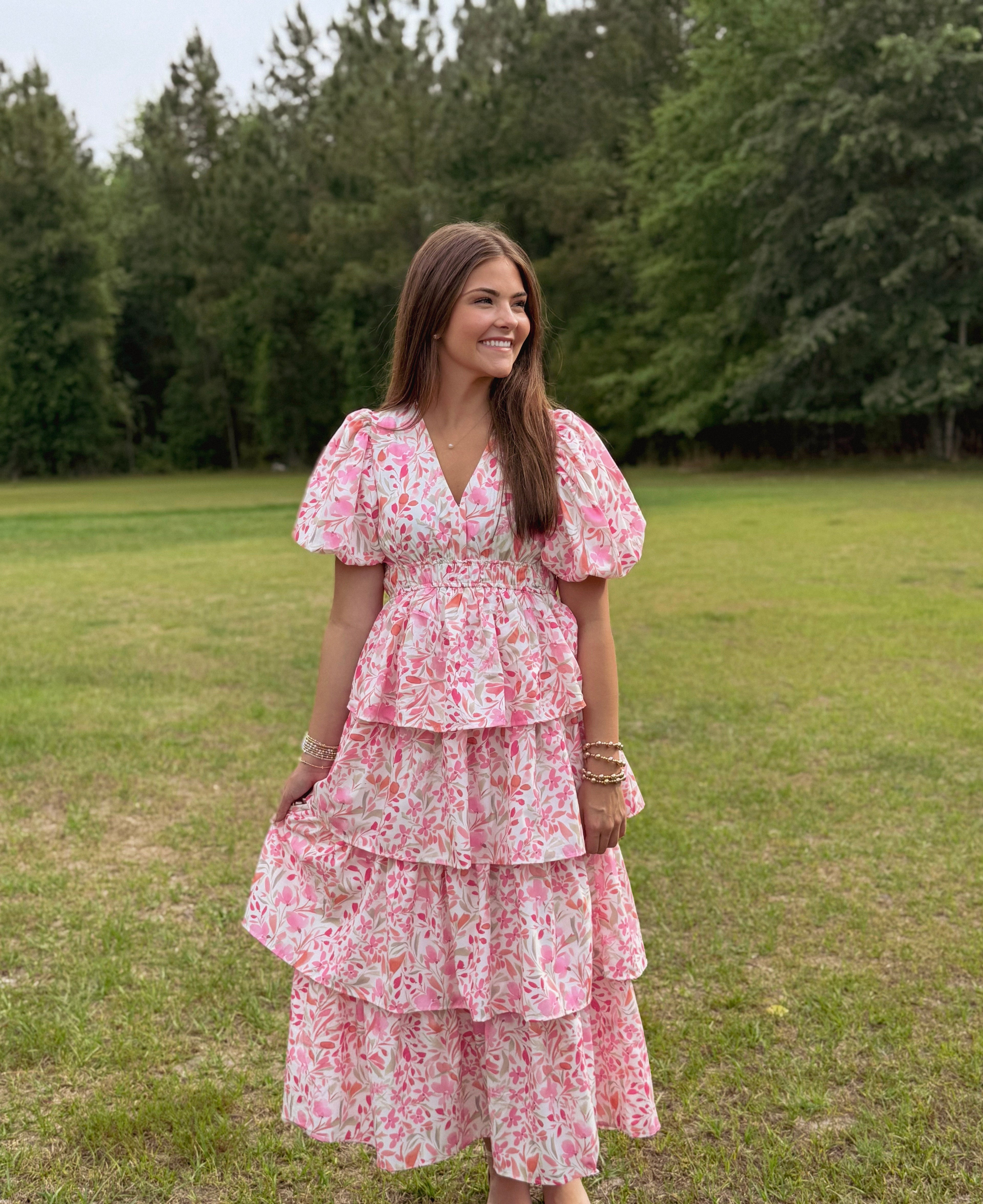Floral Ruffled Dress